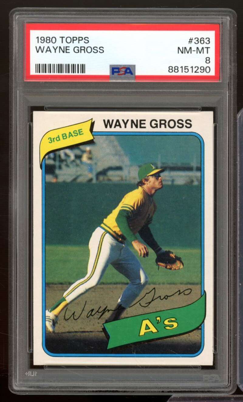 Wayne Gross Card 1980 Topps #363 PSA 8 Image 1