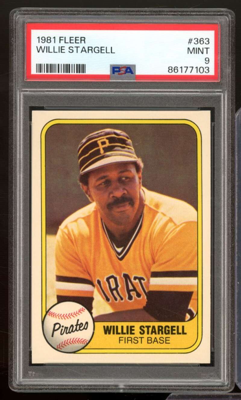 Willie Stargell Card 1981 Fleer #363 PSA 9 Image 1