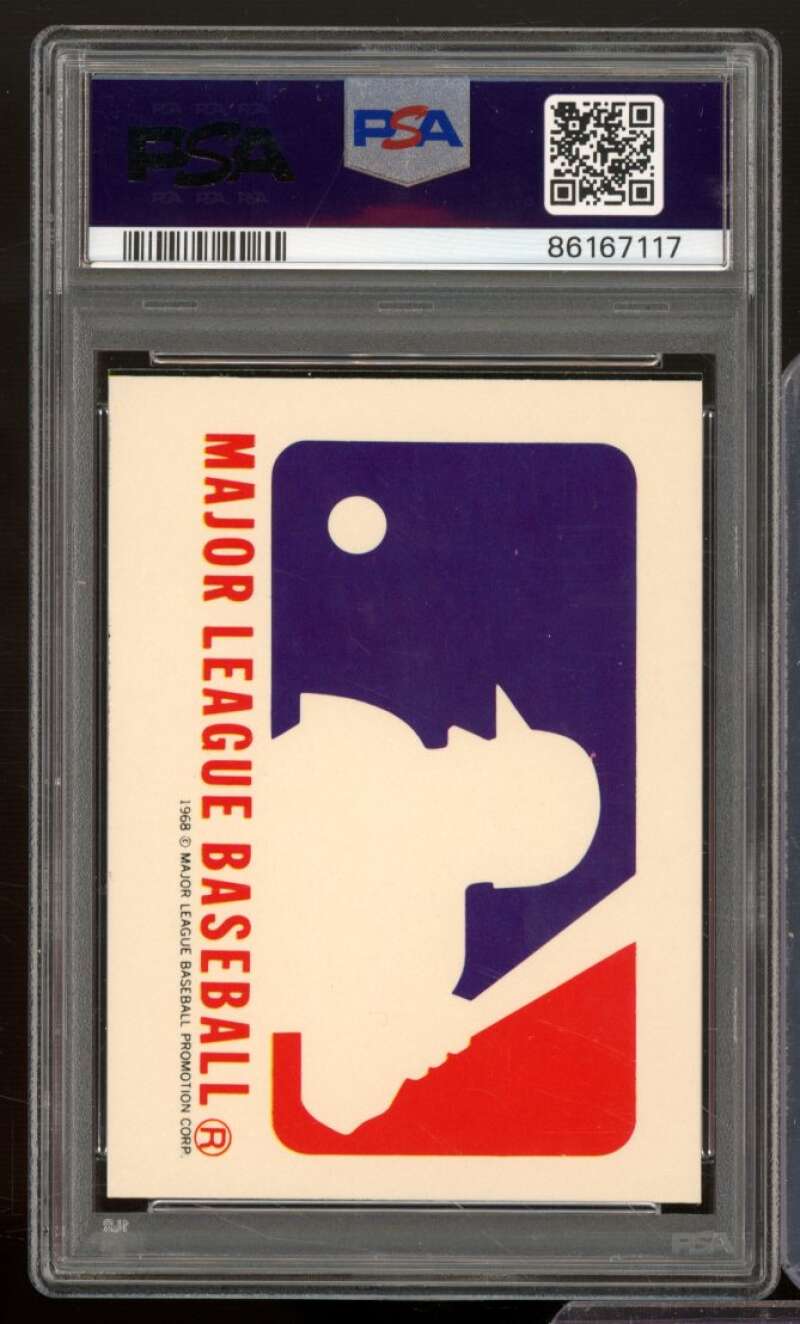 Detroit 1941 Team Logo Sticker Card 1981 Fleer All Star Game #nno PSA 8 Image 2