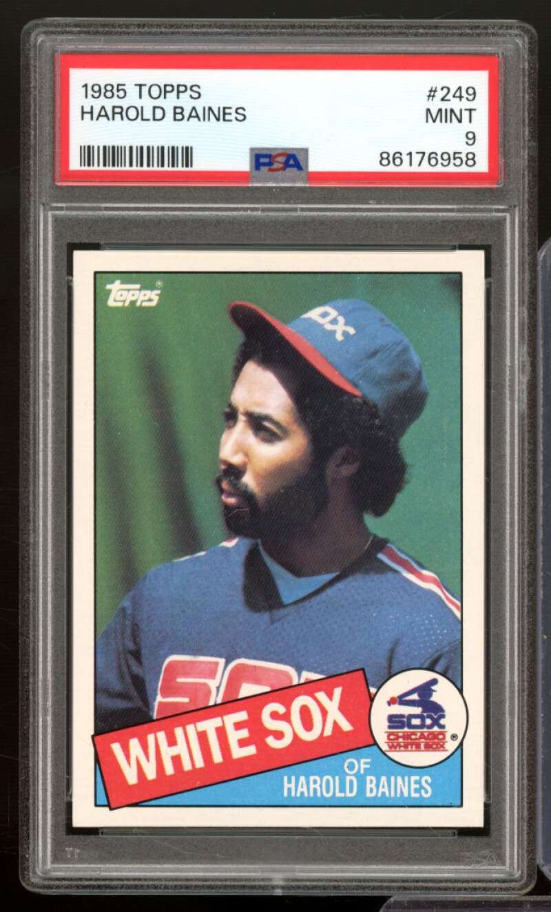 Harold Baines Card 1985 Topps #249 PSA 9 Image 1