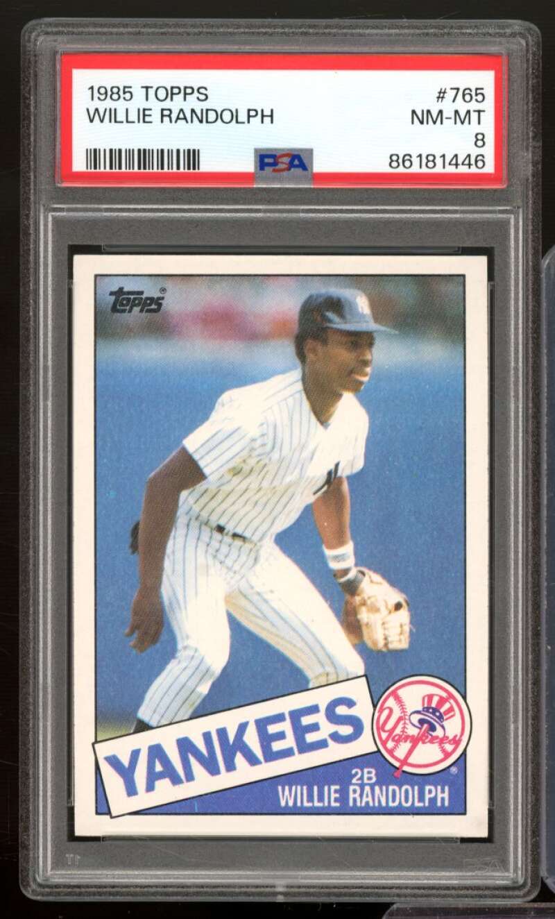 Willie Randolph Card 1985 Topps #765 PSA 8 Image 1