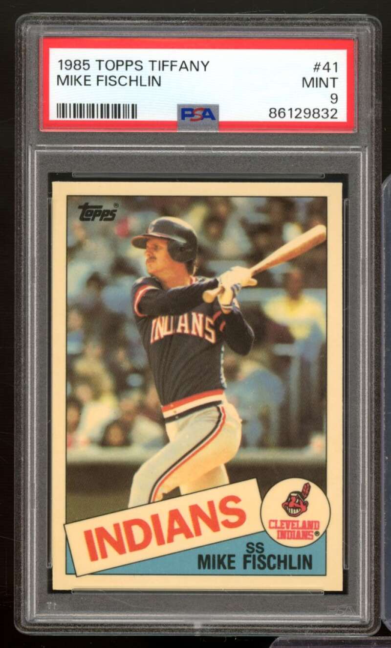 Mike Fischlin Card 1985 Topps Tiffany #41 PSA 9 Image 1