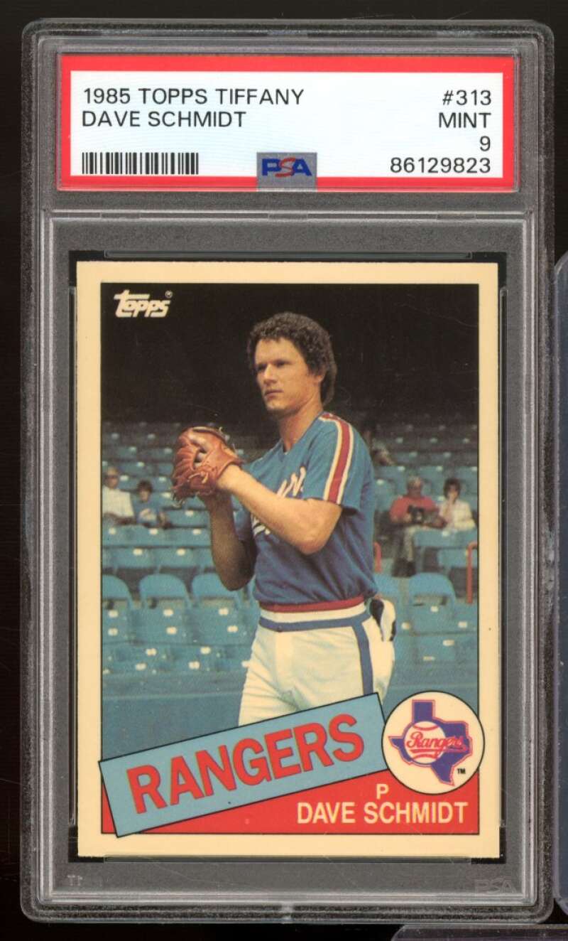 Dave Schmidt Card 1985 Topps Tiffany #313 PSA 9 Image 1