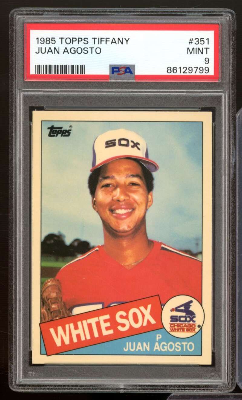 Juan Agosto Card 1985 Topps Tiffany #351 PSA 9 Image 1