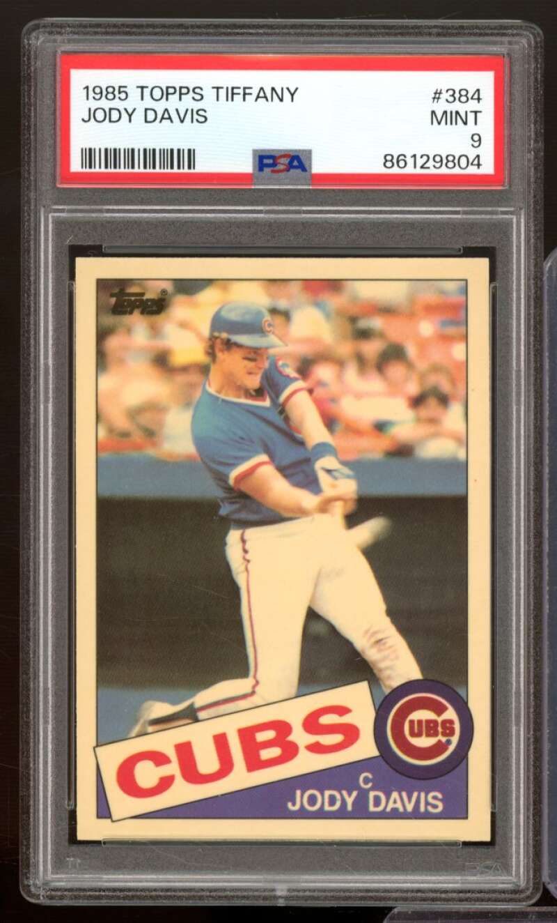 Jody Davis Card 1985 Topps Tiffany #384 PSA 9 Image 1