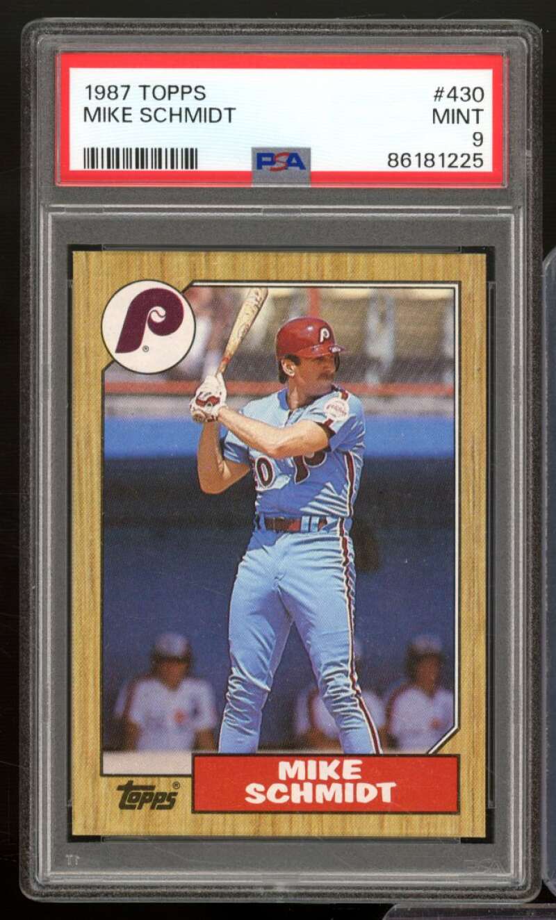 Mike Schmidt Card 1987 Topps #430 PSA 9 Image 1