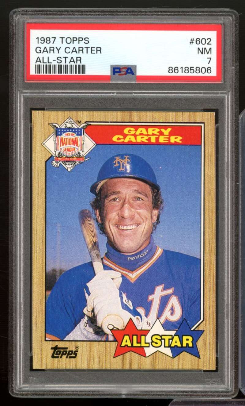 Gary Carter All-Star Card 1987 Topps #602 PSA 7 Image 1