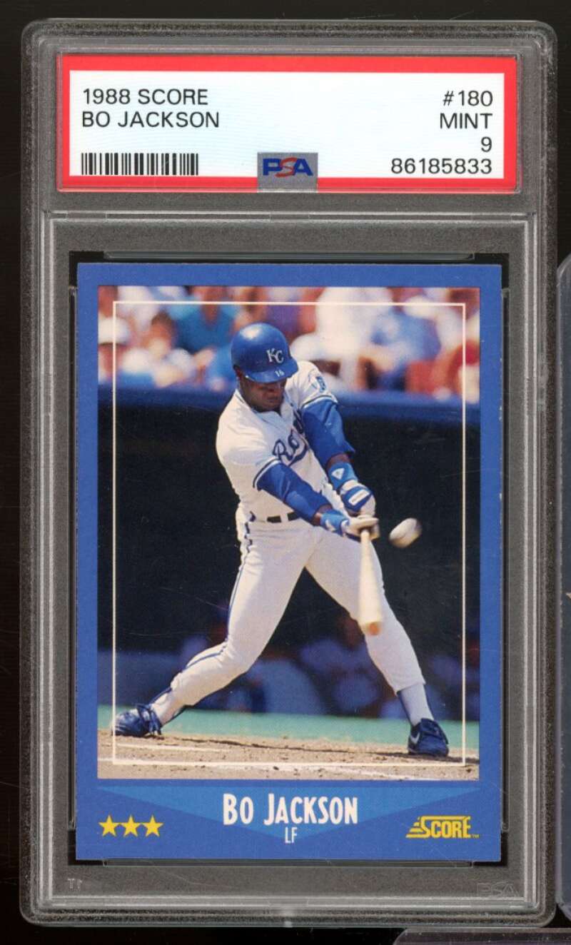 Bo Jackson Card 1988 Score #180 PSA 9 Image 1