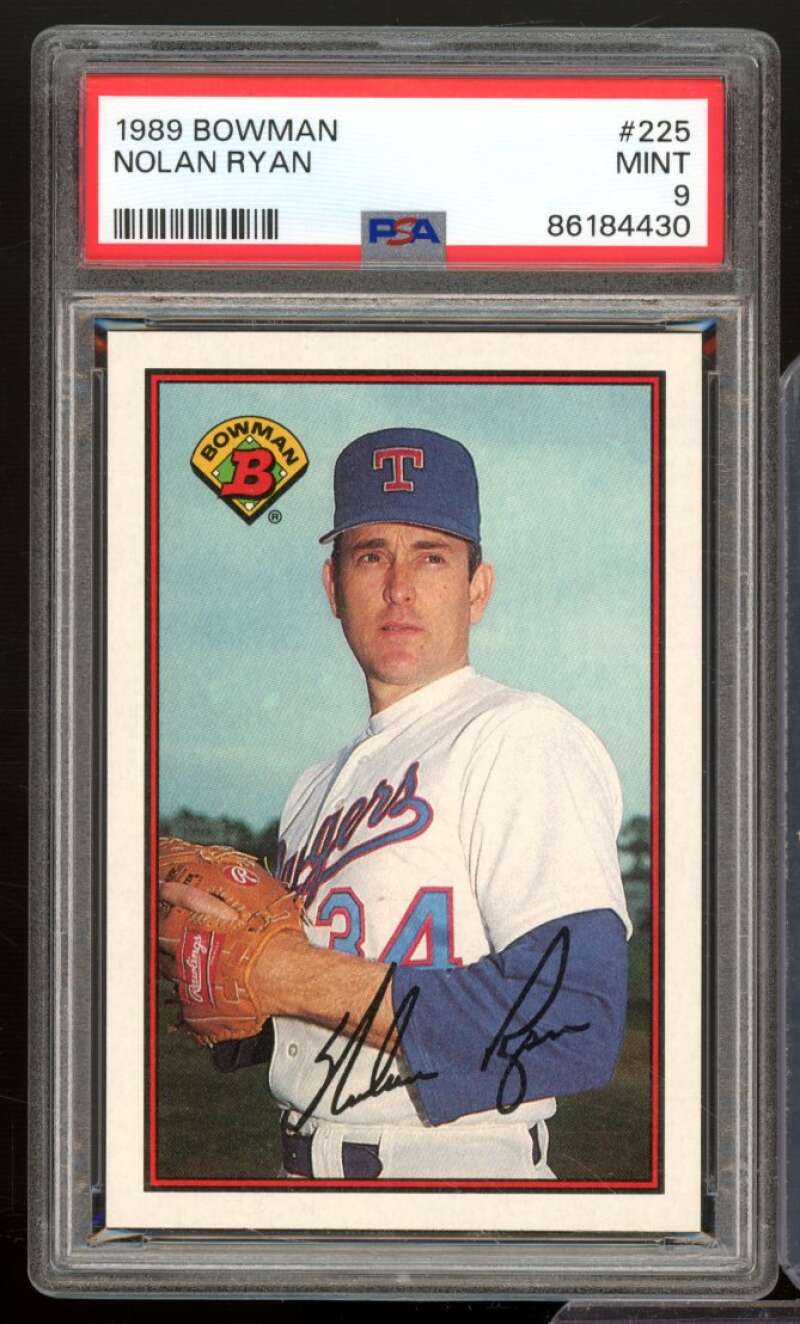 Nolan Ryan Card 1989 Bowman #225 PSA 9 Image 1