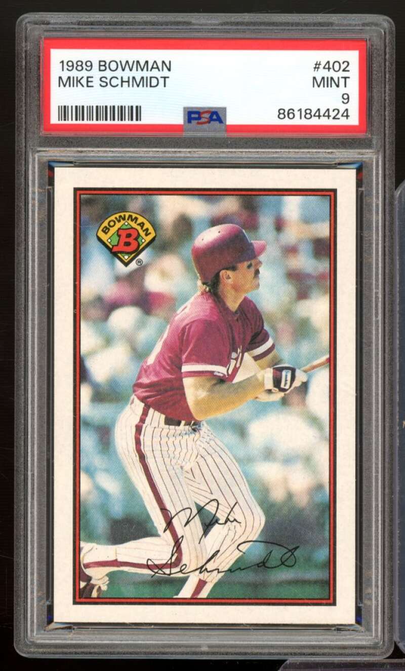 Mike Schmidt Card 1989 Bowman #402 PSA 9 Image 1