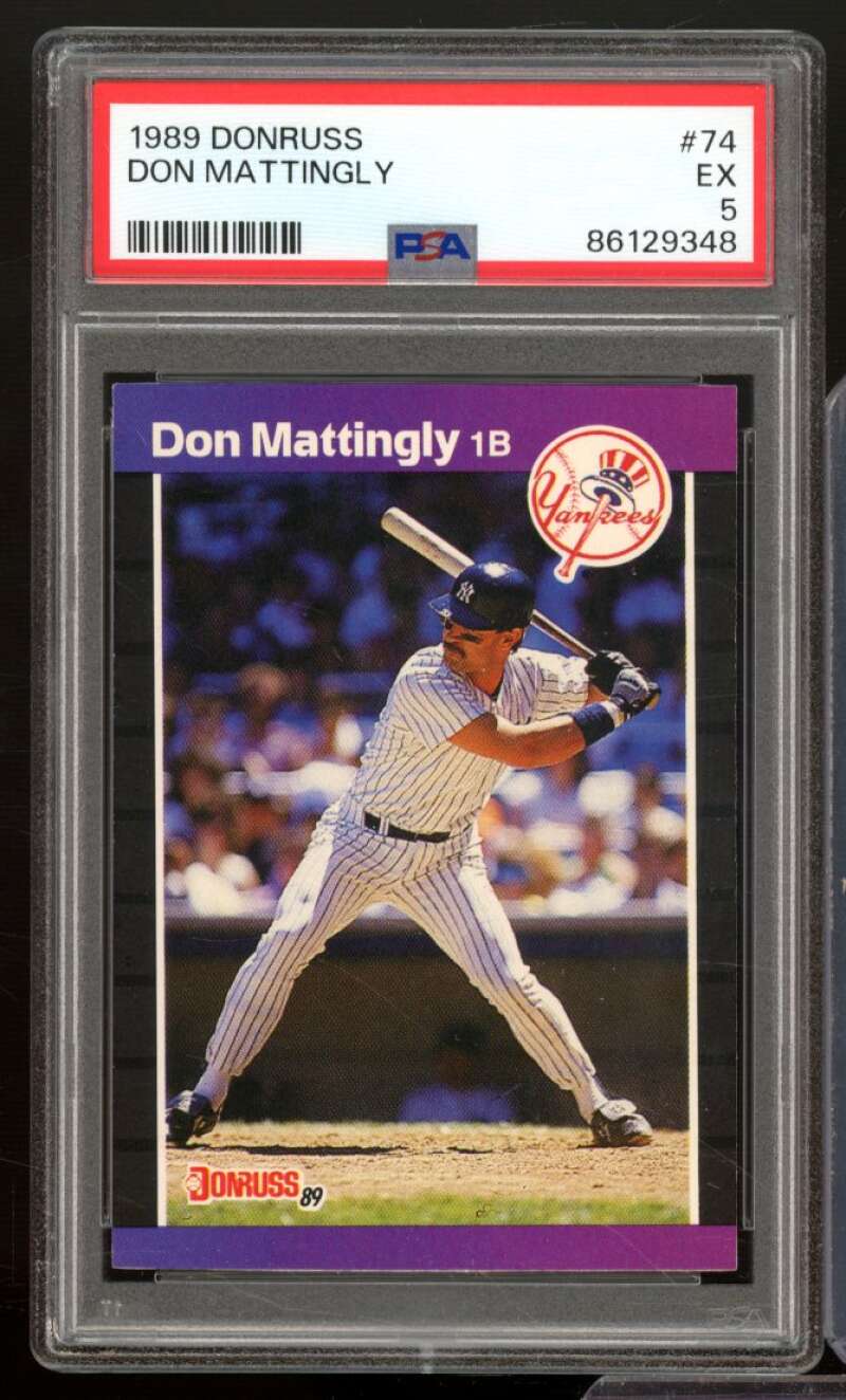 Don Mattingly Card 1989 Donruss #74 PSA 5 Image 1