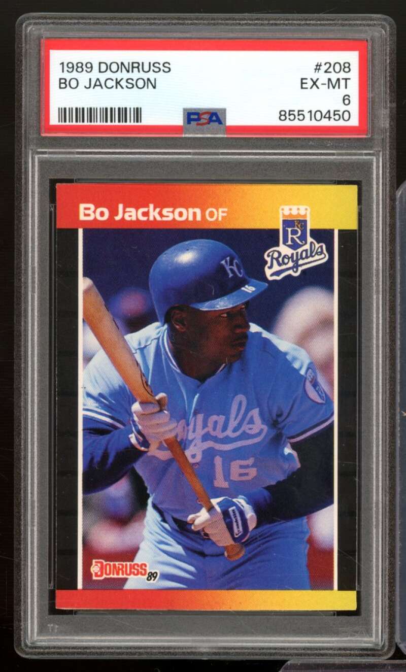 Bo Jackson Card 1989 Donruss #208 PSA 6 Image 1