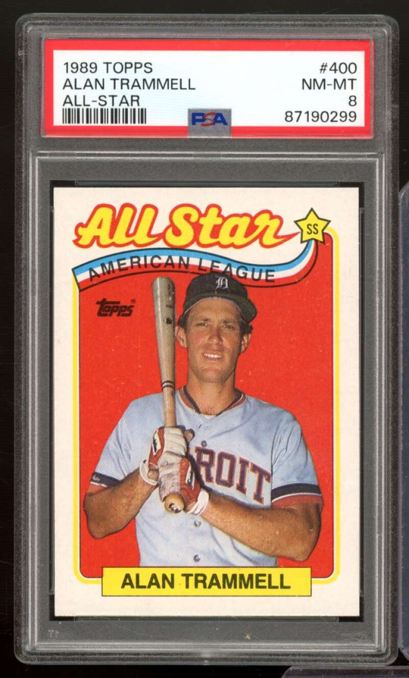 Alan Trammell All-Star Card 1989 Topps #400 PSA 8 Image 1