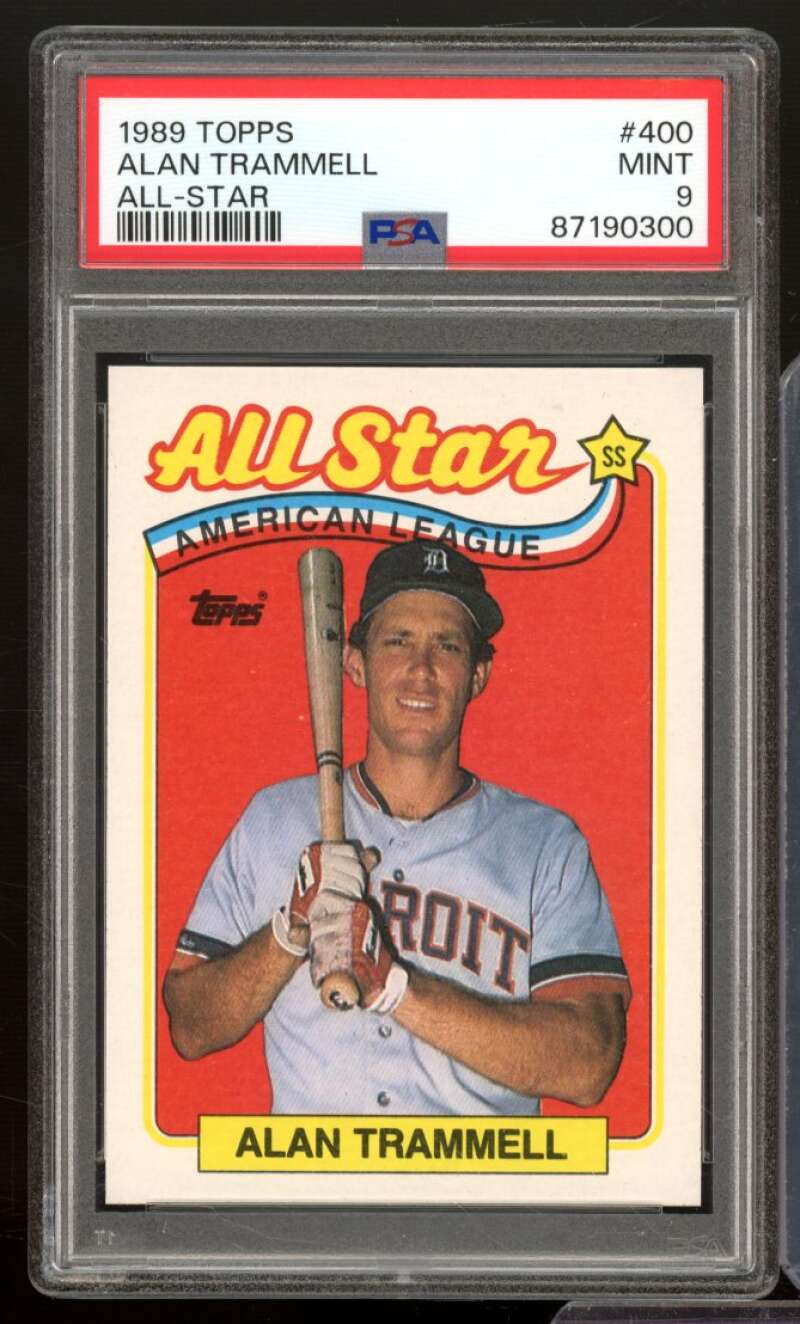 Alan Trammell All-Star Card 1989 Topps #400 PSA 9 Image 1