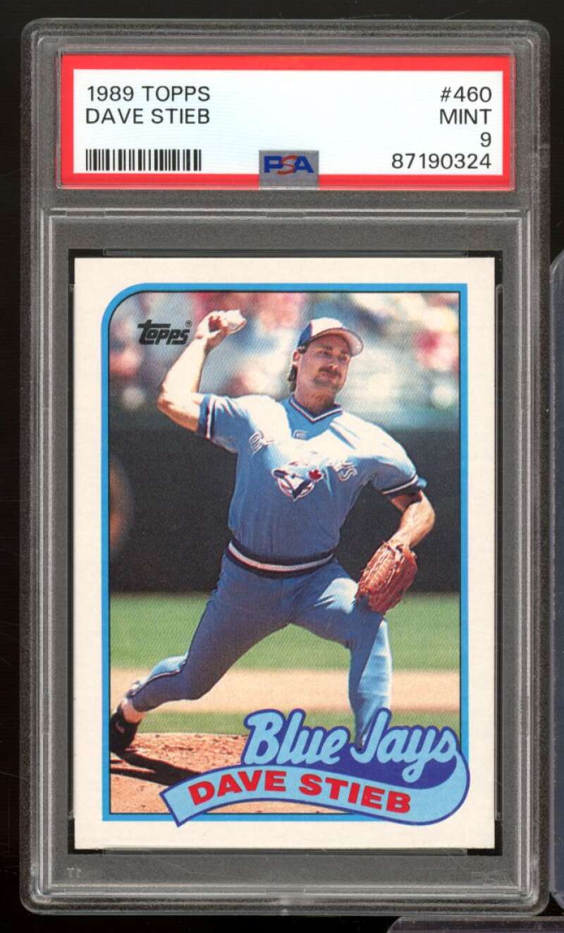 Dave Stieb Card 1989 Topps #460 PSA 9 Image 1