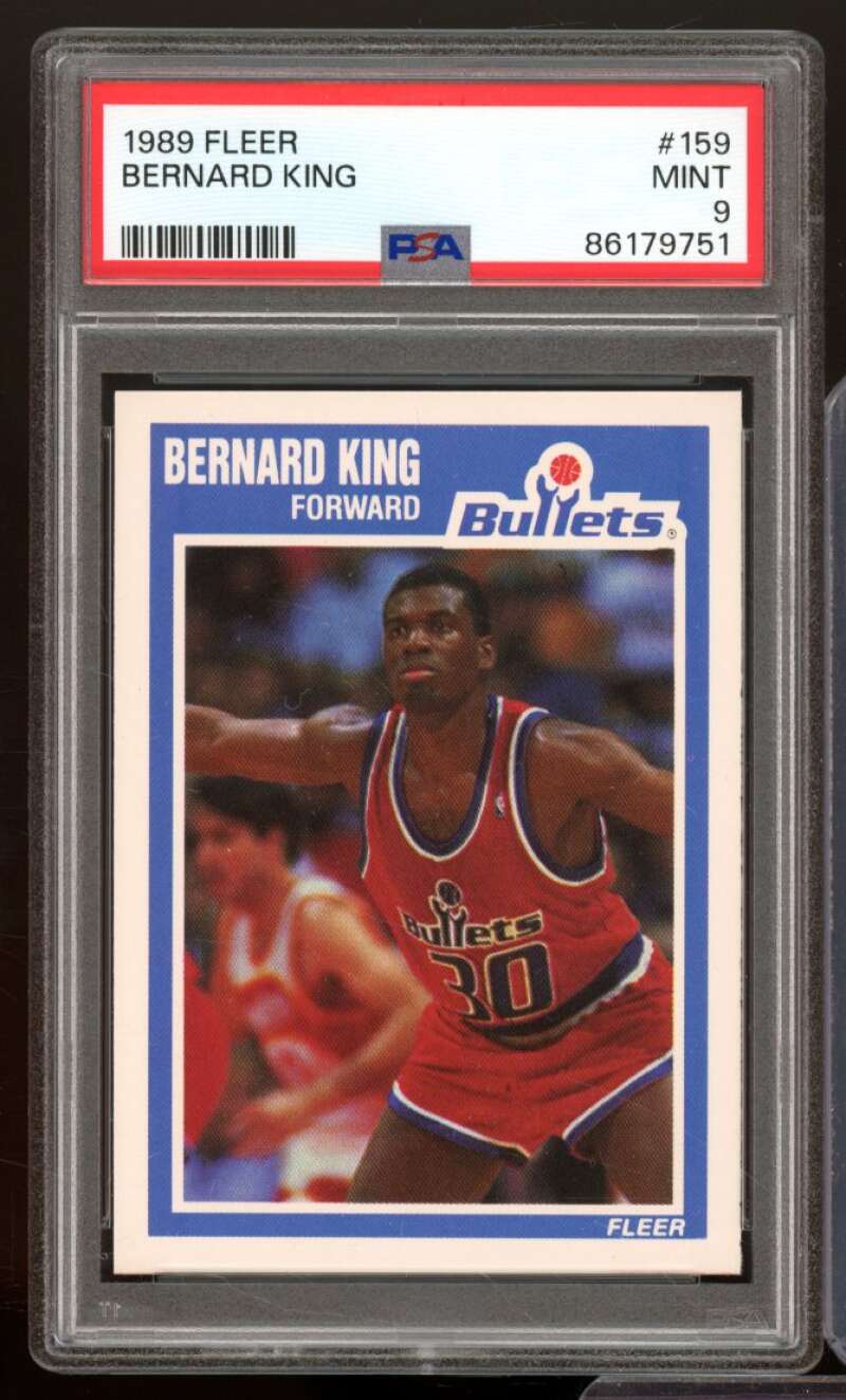 Bernard King Card 1989 Fleer #159 PSA 9 Image 1