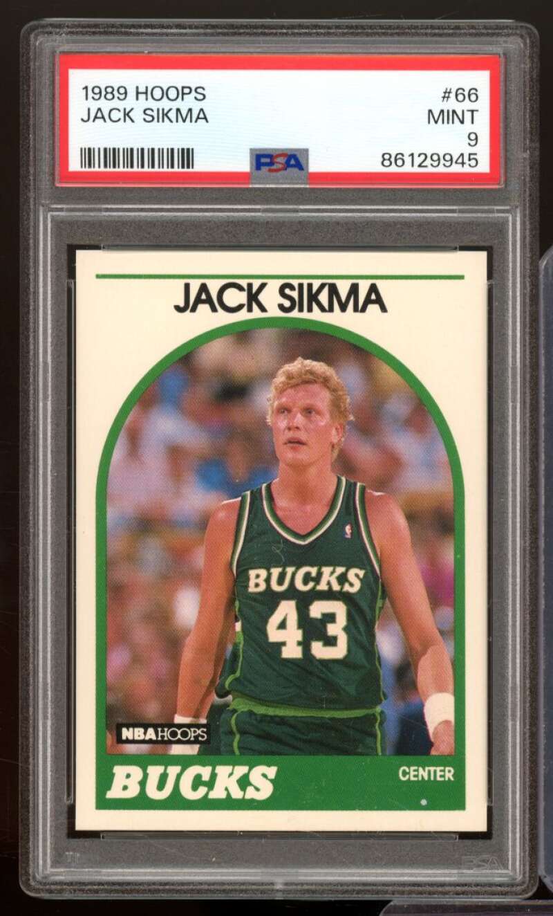 Jack Sikma Card 1989-90 Hoops #66 PSA 9 Image 1