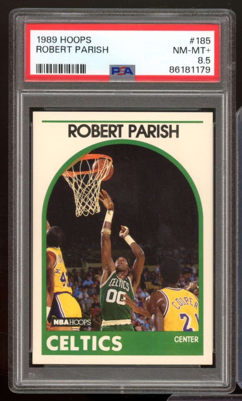 Robert Parish Card 1989-90 Hoops #185 PSA 8.5 Image 1