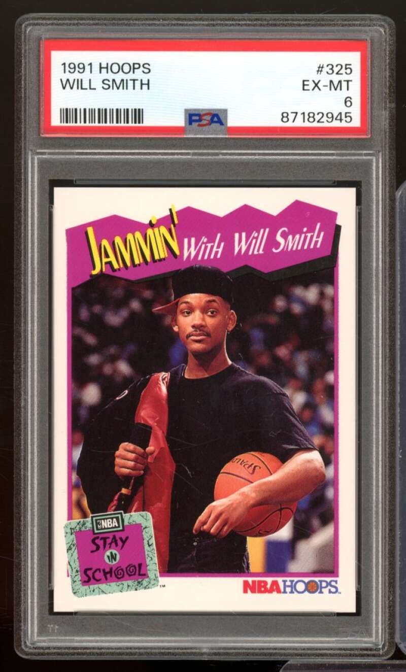 Will Smith Card 1991-92 Hoops #325 PSA 6 Image 1