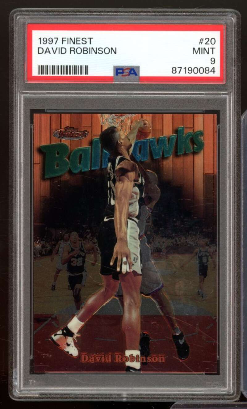 David Robinson Card 1997-98 Finest #20 PSA 9 Image 1