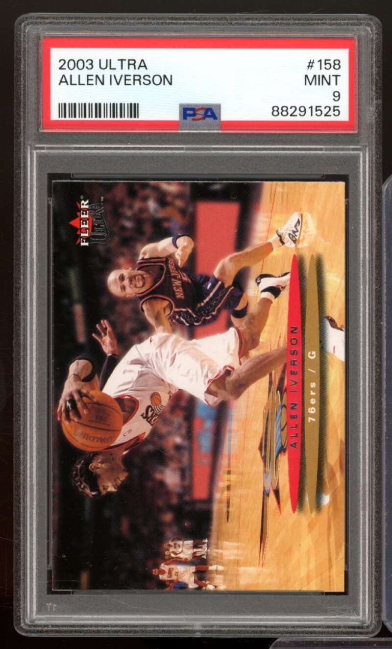 Allen Iverson Card 2003-04 Ultra #158 PSA 9 Image 1