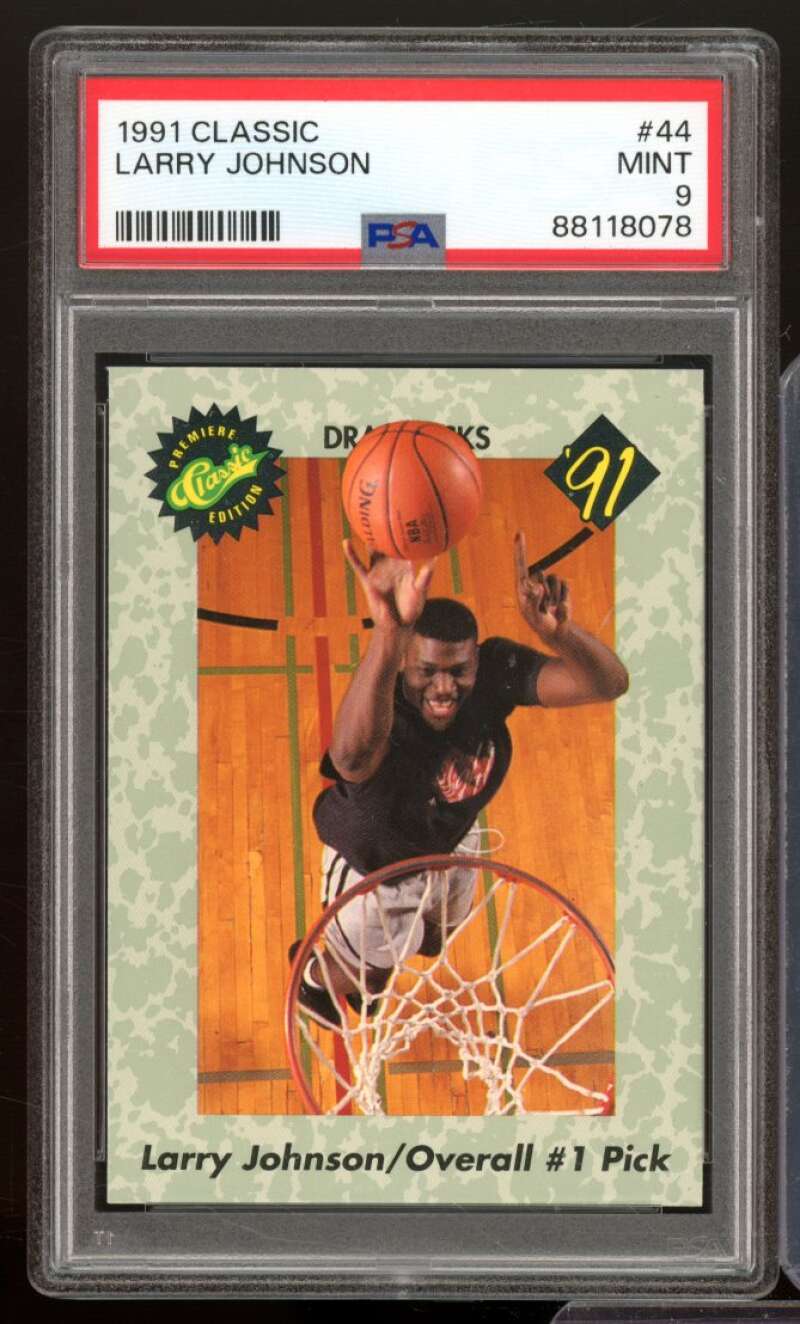 Larry Johnson Rookie Card 1991 Classic #44 PSA 9 Image 1