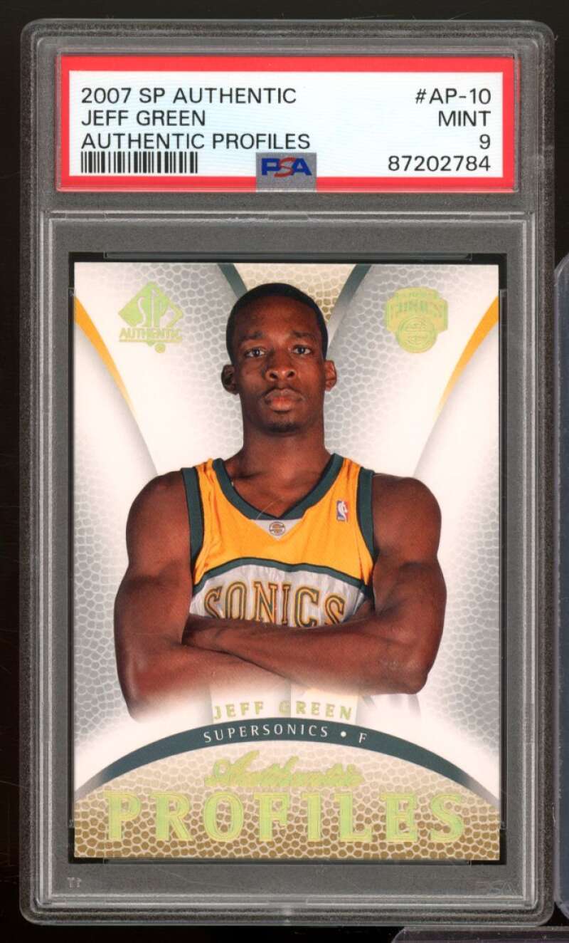 Jeff Green Rookie Card 2007-08 SP Authentic Profiles #AP-10 PSA 9 Image 1