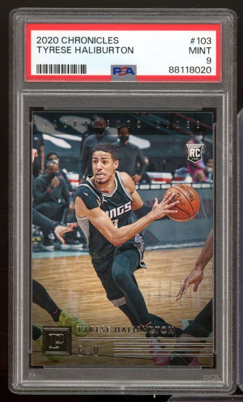 Tyrese Haliburton Rookie Card 2020-21 Chronicles #103 PSA 9 Image 1