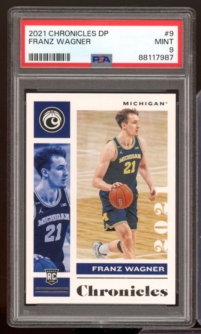 Franz Wagner Rookie Card 2021-22 Chronicles DP #9 PSA 9 Image 1