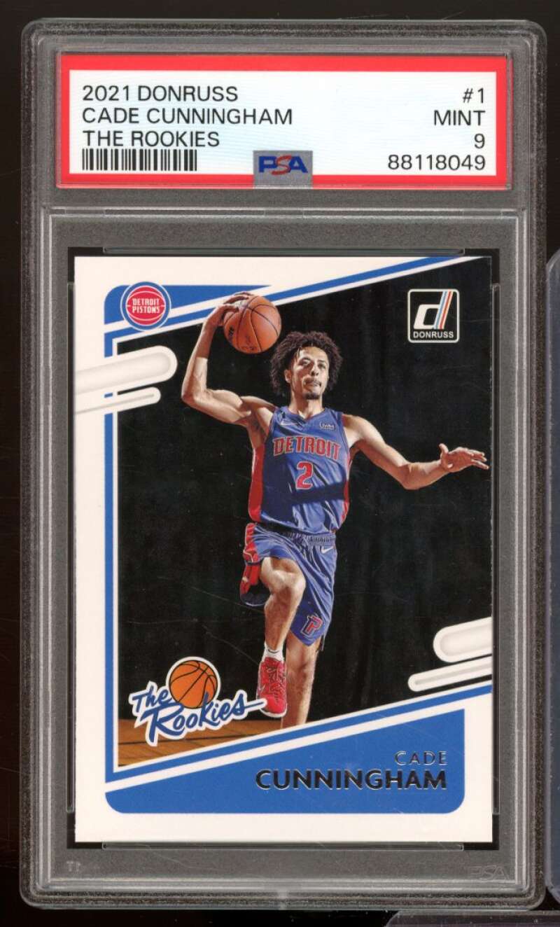 Cade Cunningham Rookie Card 2021-22 Donruss The Rookies #1 PSA 9 Image 1