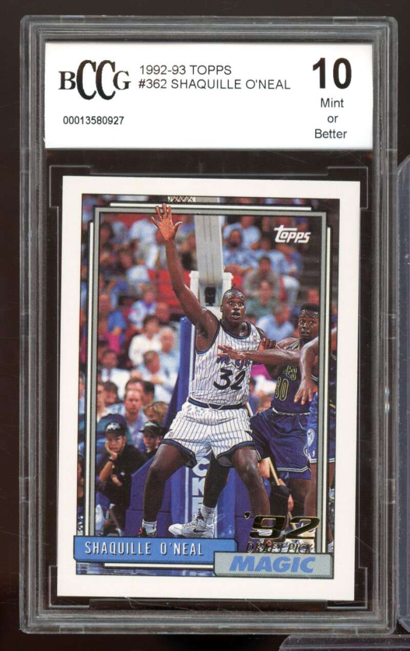 1992-93 Topps #362 Shaquille O'neal Rookie Card Image 1