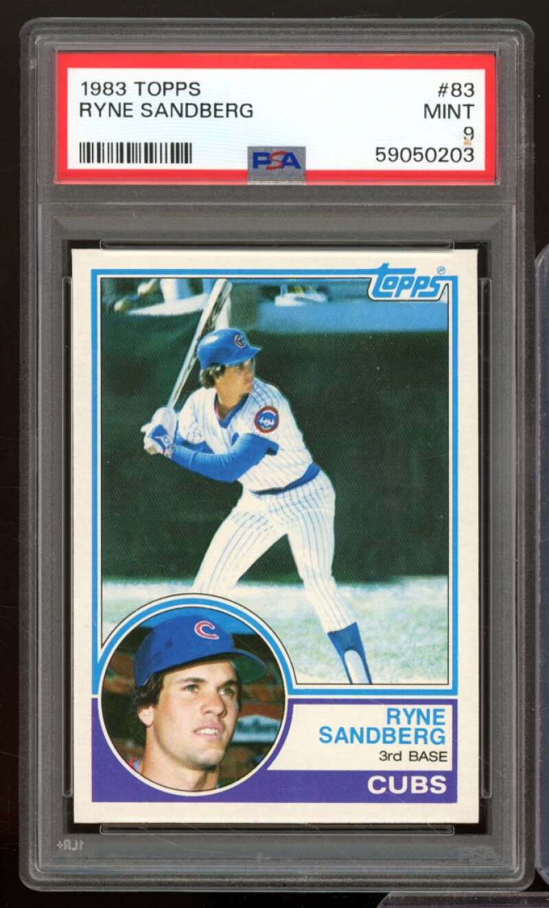 Ryne Sandberg Rookie Card 1983 Topps #83 PSA 9 Image 1