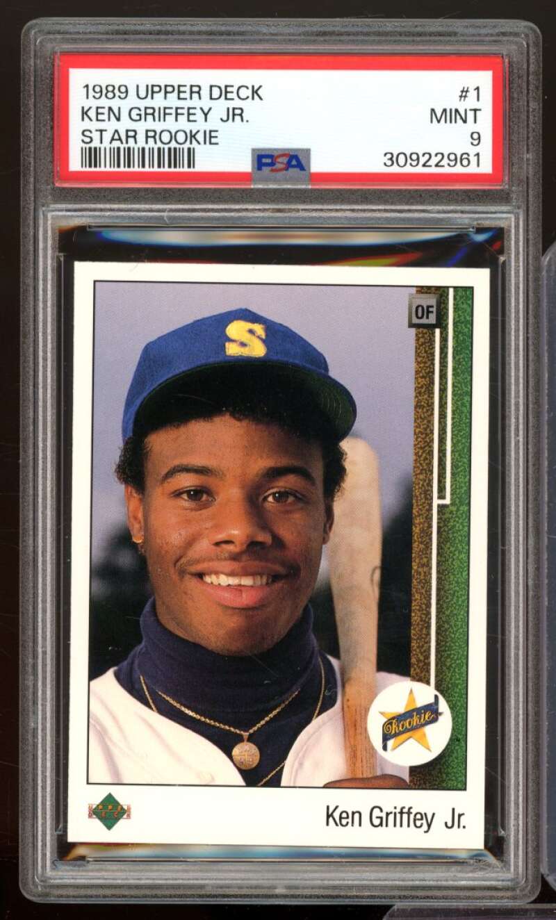 Ken Griffey Jr. Rookie Card 1989 Upper Deck #1 PSA 9 Image 1