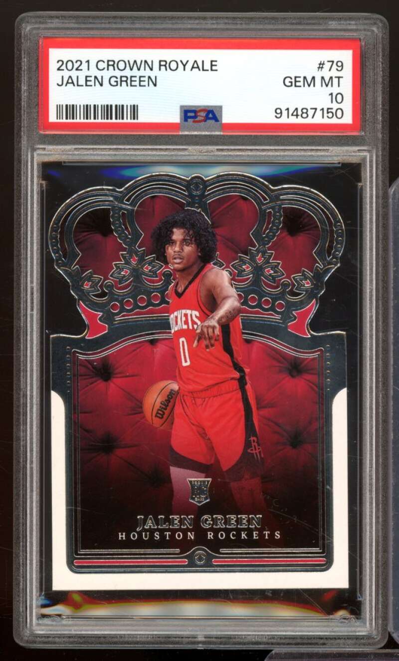 Jalen Green Rookie Card 2021-22 Crown Royale #79 PSA 10 Image 1