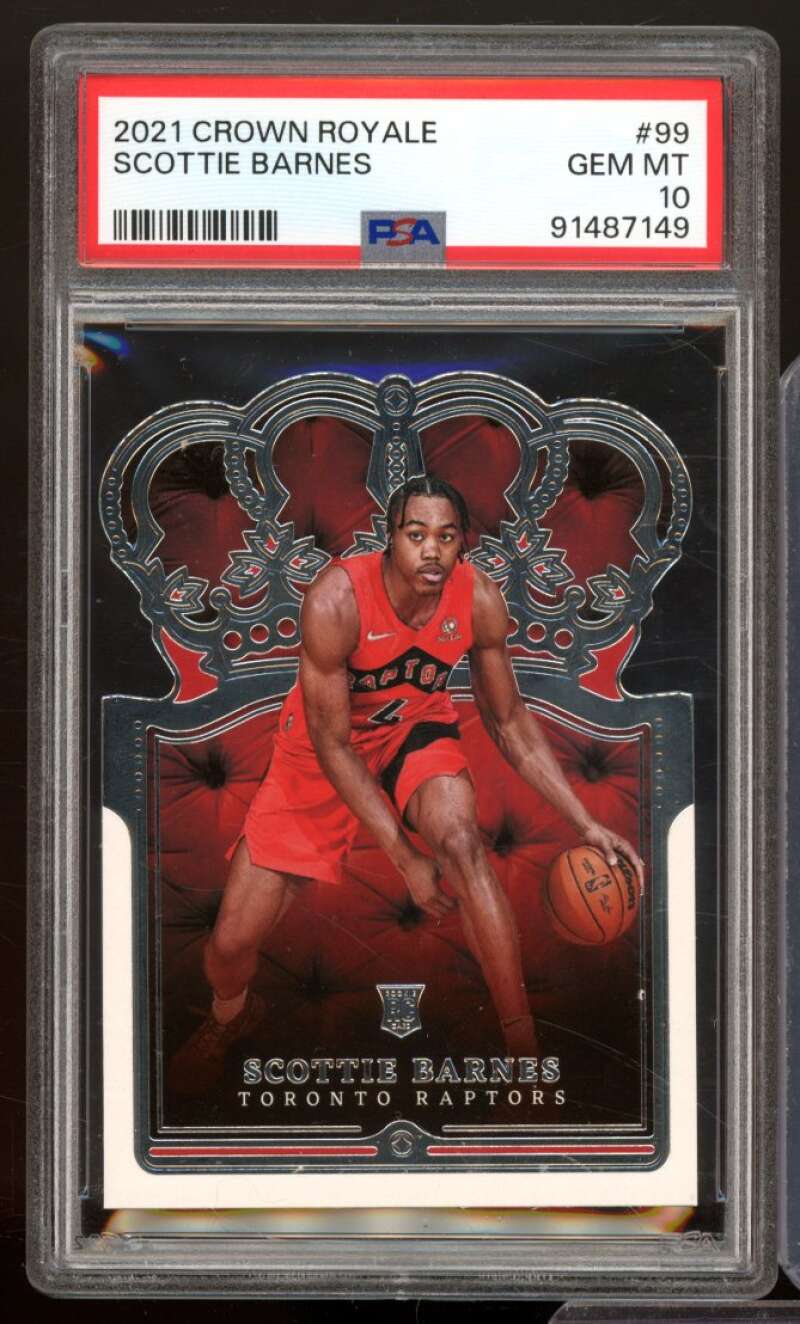 Scottie Barnes Card 2021-22 Crown Royale #99 PSA 10 Image 1