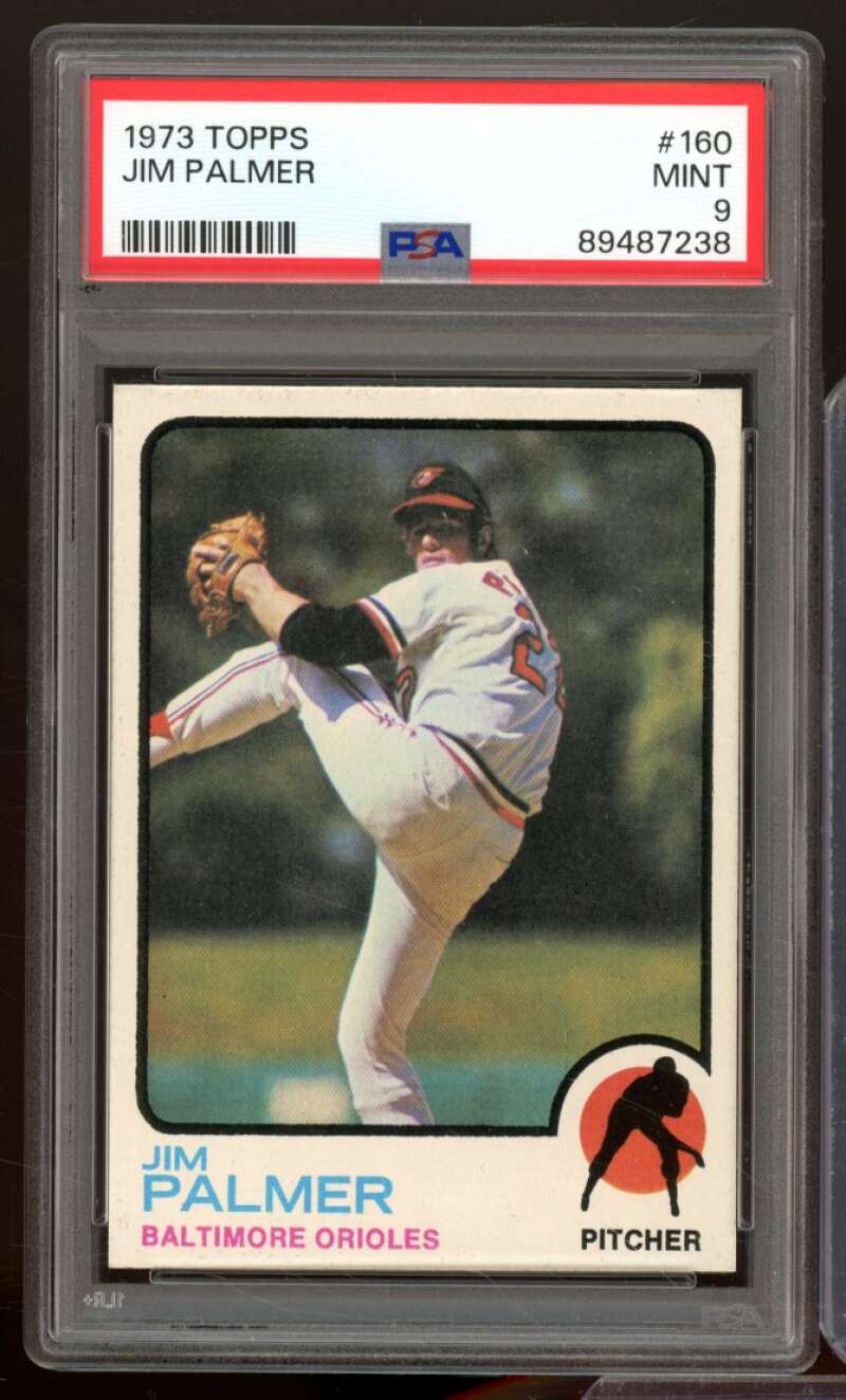 Jim Palmer Card 1973 Topps #160 PSA 9 Image 1