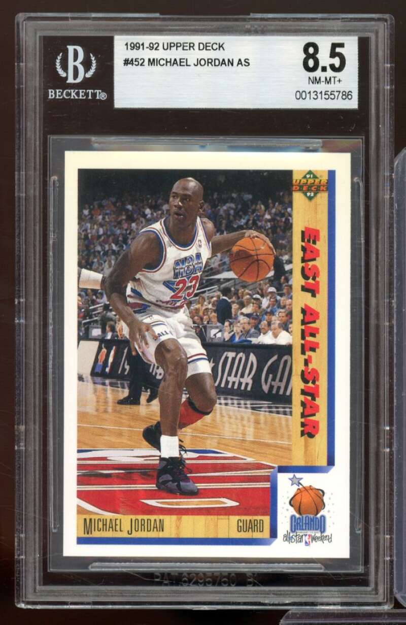 Michael Jordan Card 1991-92 Upper Deck #452 BGS 8.5 Image 1