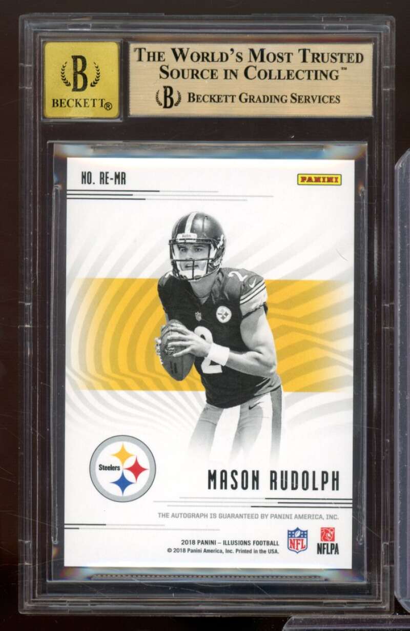 Mason Rudolph 2018 Panini Illusions Rookie Endorsements #14 (PRISTINE) BGS 10 Image 2