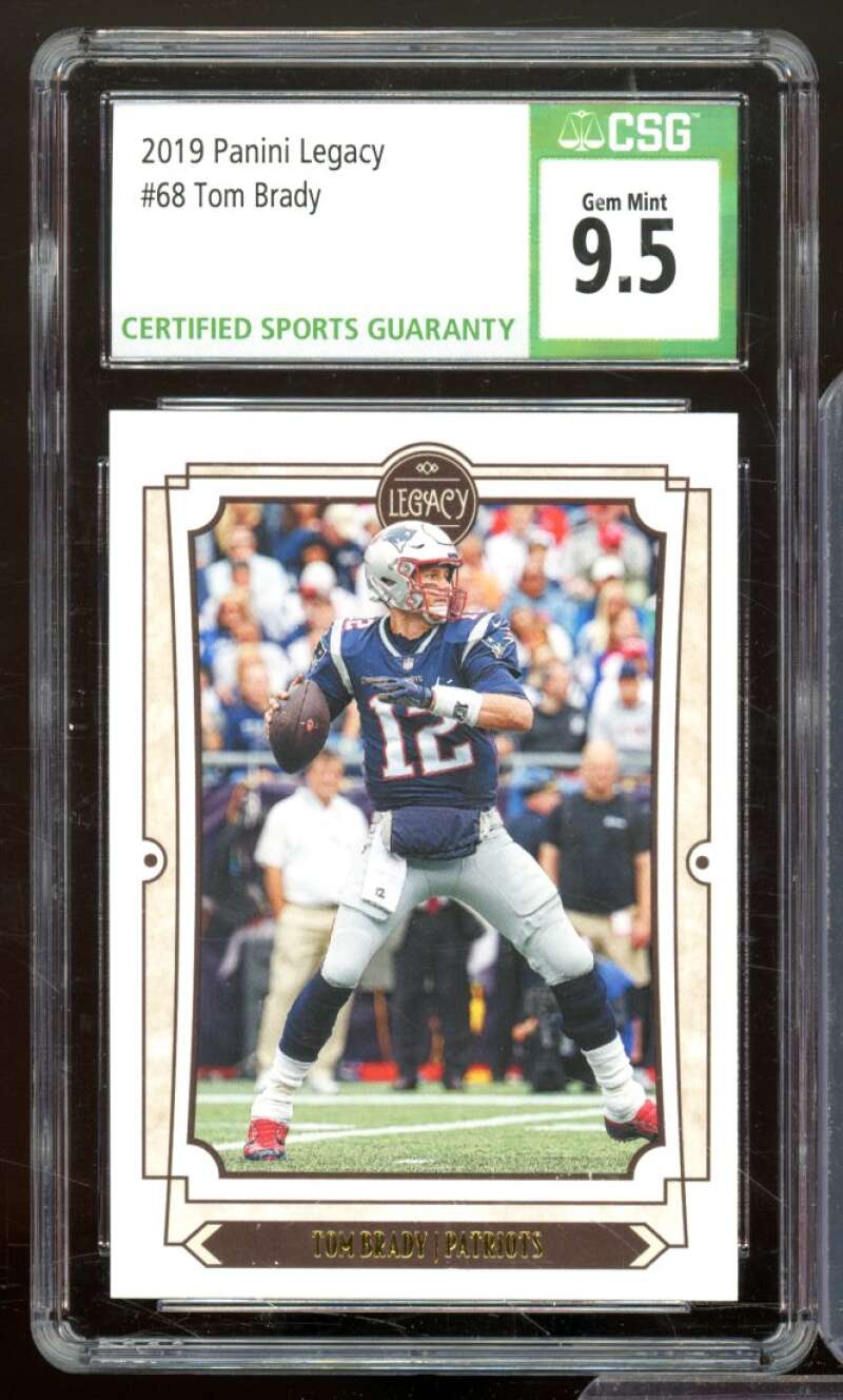 Tom Brady Card 2019 Panini Legacy #68 CSG 9.5 Image 1