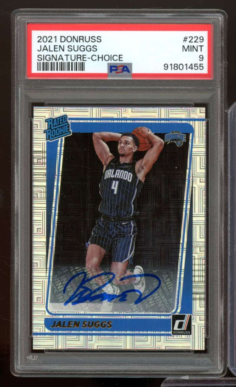 Jalen Suggs Rookie Card 2021-22 Donruss Signature-Choice #229 PSA 9 Image 1