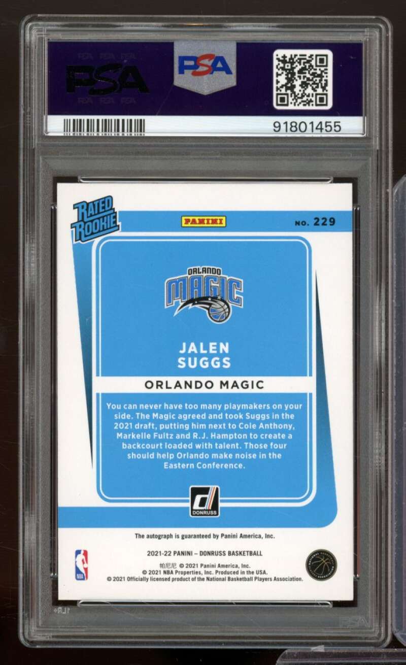 Jalen Suggs Rookie Card 2021-22 Donruss Signature-Choice #229 PSA 9 Image 2