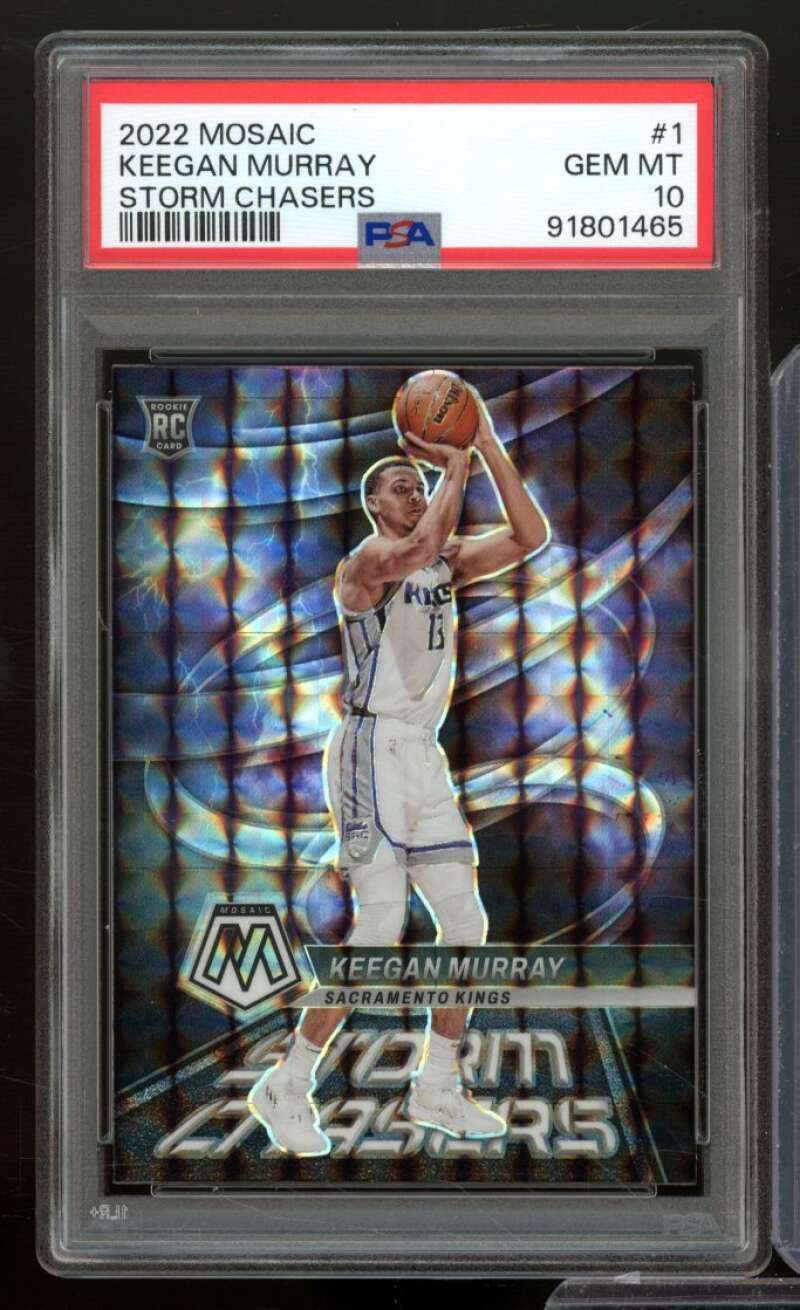 Keegan Murray Rookie Card 2022-23 Mosaic Storm Chasers #1 PSA 10 Image 1