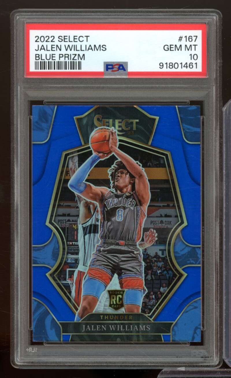 Jalen Williams Rookie Card 2022-23 Select Blue Prizm #167 PSA 10 Image 1