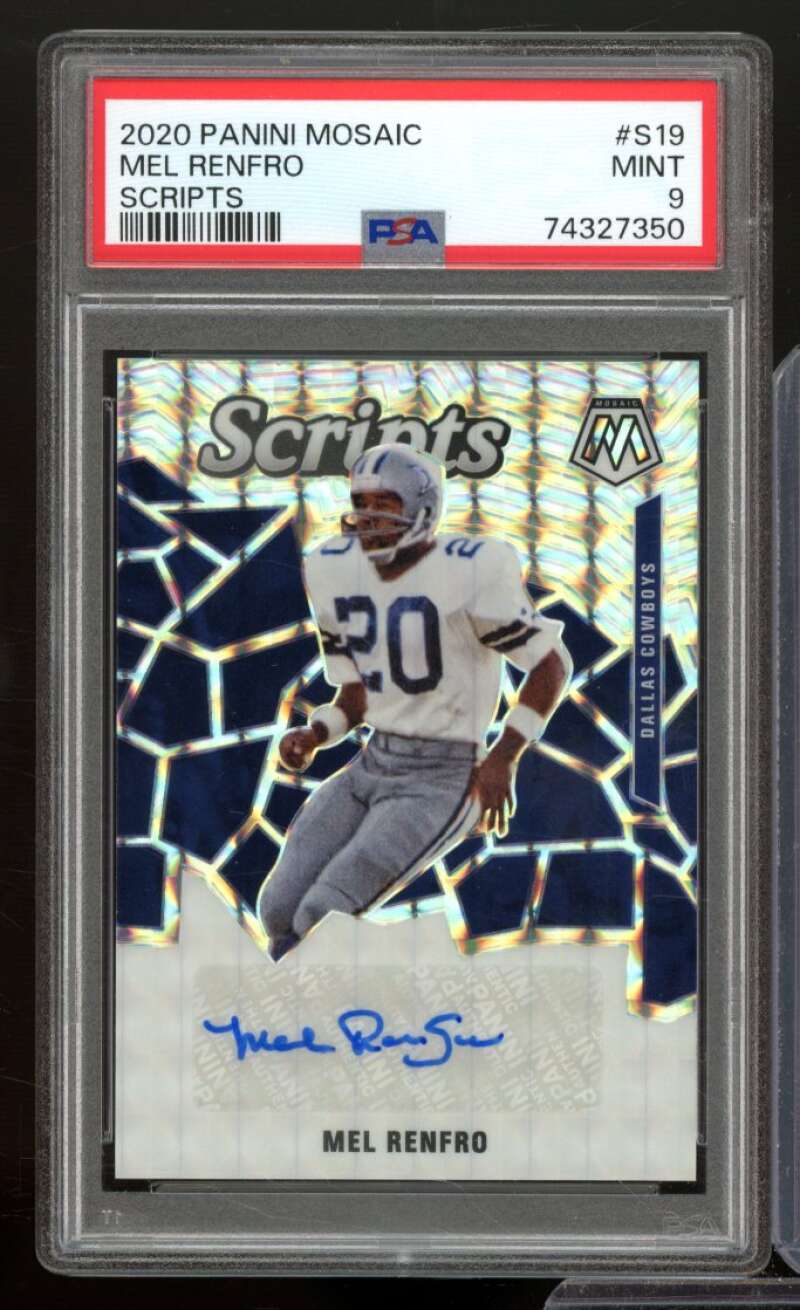 Mel Renfro Card 2020 Panini Mosaic Scripts (#S19 PSA 9 Image 1