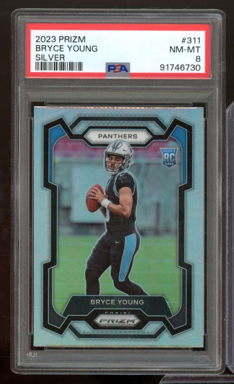 Bryce Young Rookie Card 2023 Prizm Silver #311 PSA 8 Image 1