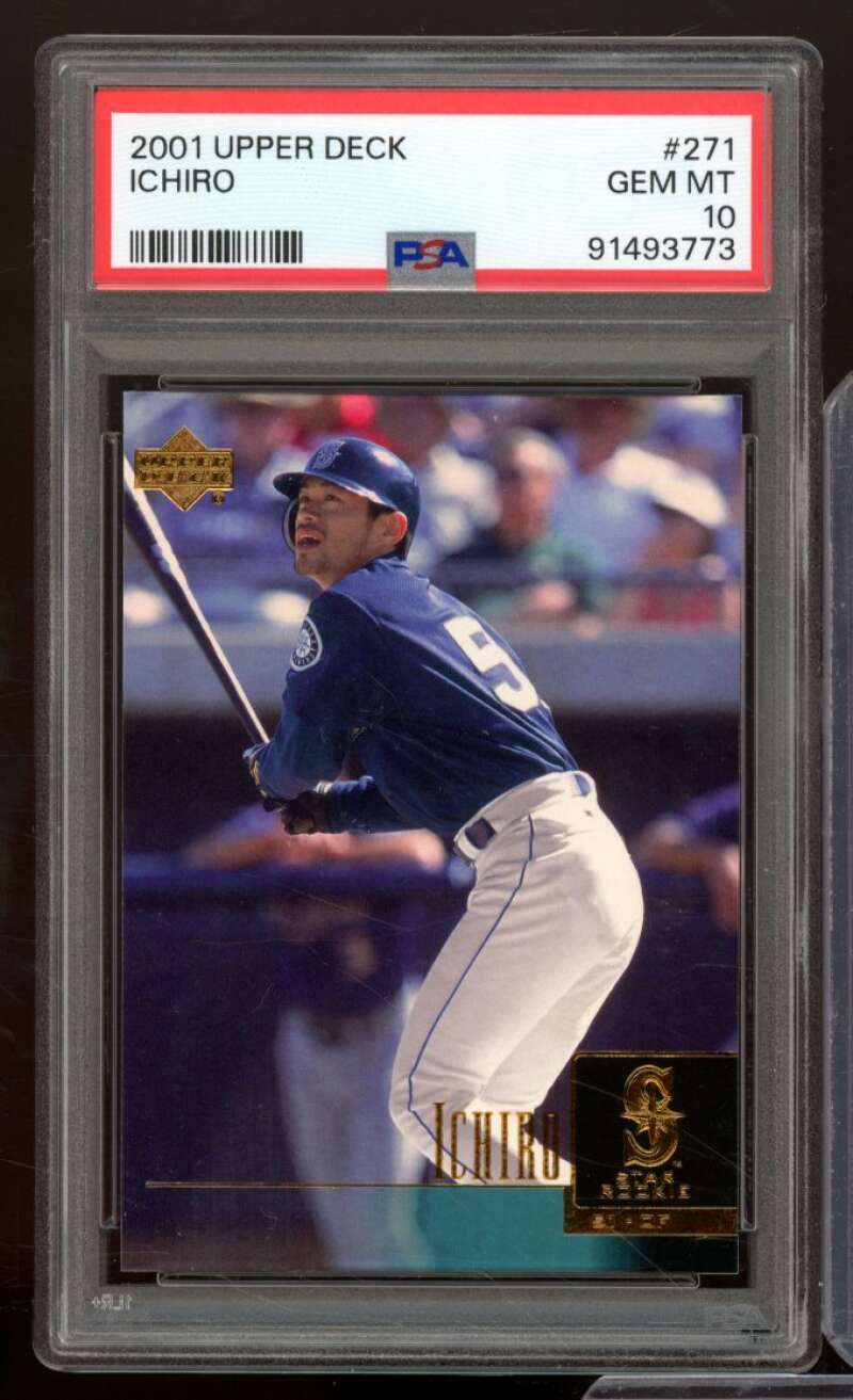 Ichiro Suzuki Rookie Card 2001 Upper Deck #271 PSA 10 Image 1