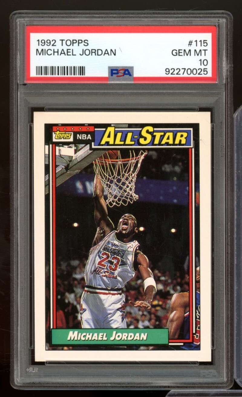 Michael Jordan Card 1992-93 Topps #115 PSA 10 Image 1