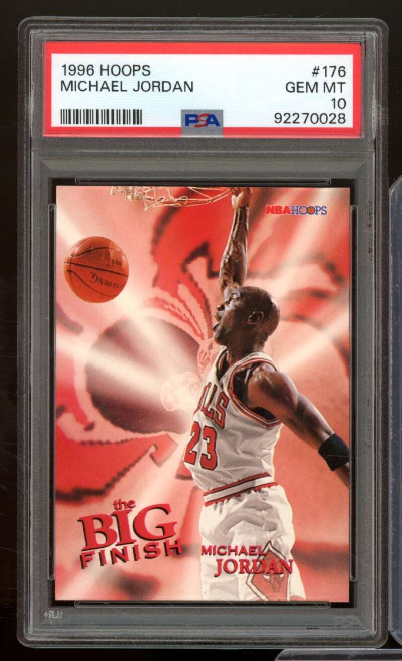 Michael Jordan Card 1996-97 Hoops #176 PSA 10 Image 1