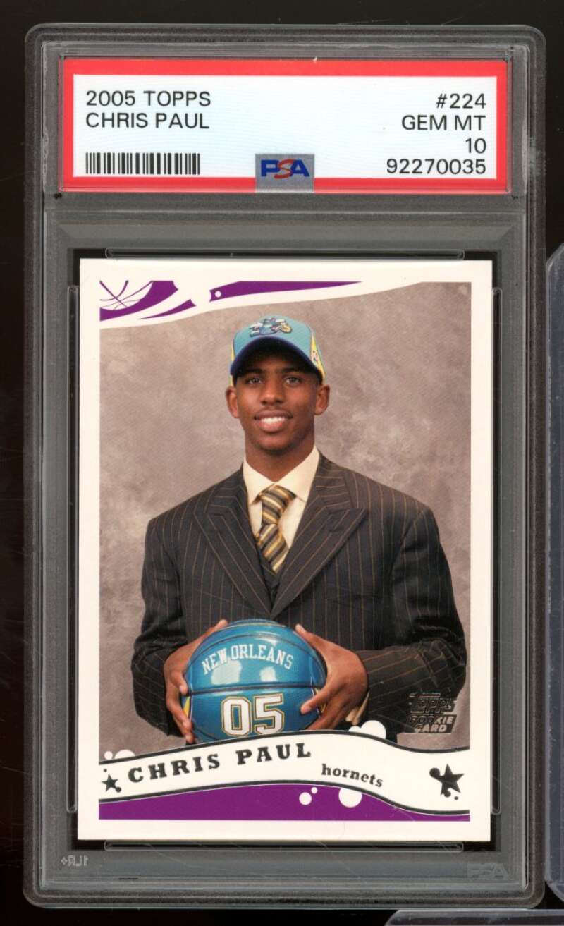 Chris Paul Rookie Card 2005-06 Topps #224 PSA 10 Image 1