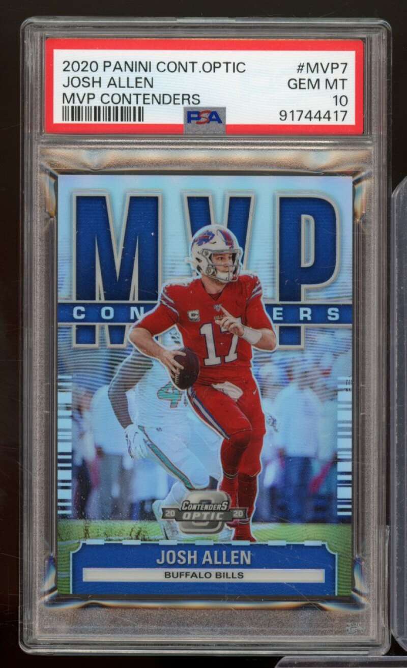 Josh Allen Card 2020 Panini Contenders Optic MVP Contenders #MVP7 PSA 10 Image 1